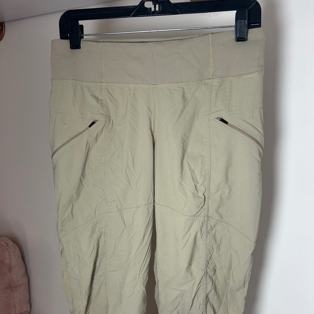 Prana Womens Tan Khaki Hiking Pants Regular Fit Size S Outdoor Trekking Trousers